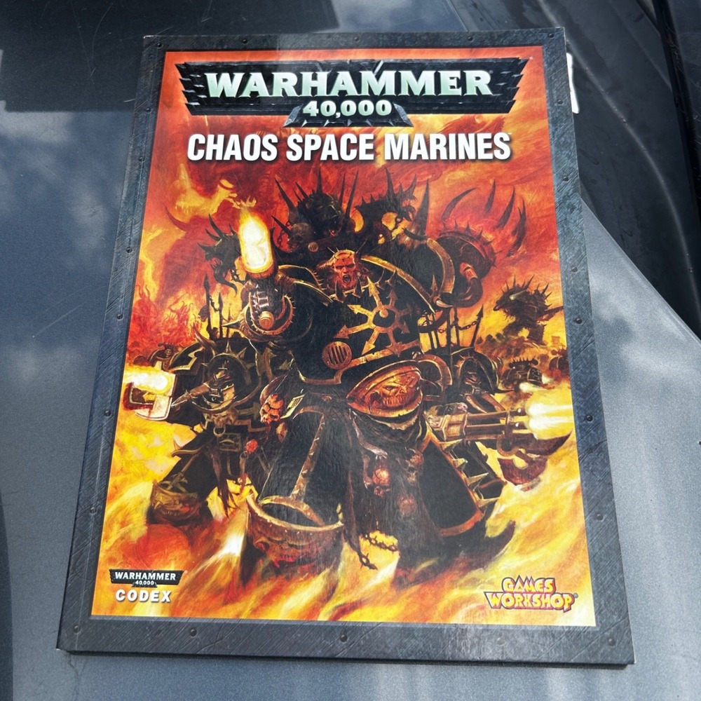 Warhammer 40k Chaos Space Marines Codex Games Workshop Softcover Book